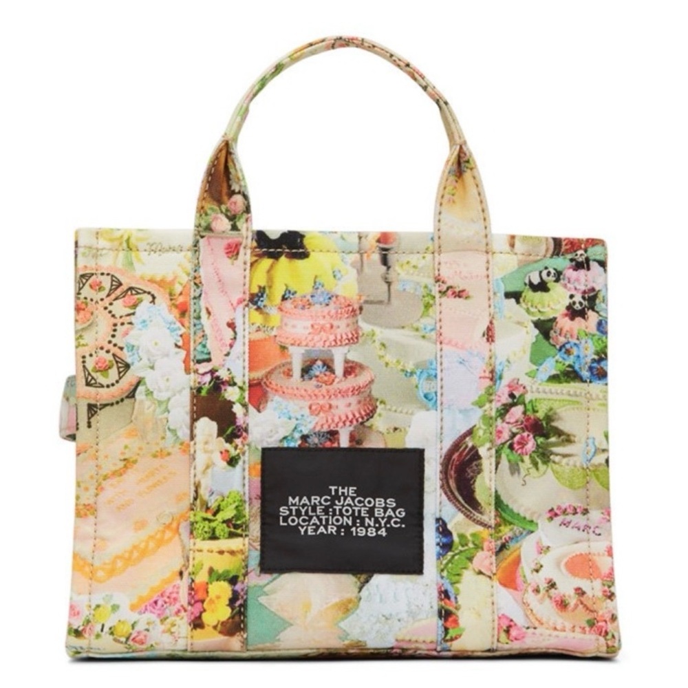 ISO!!! Marc Jacobs Pastel Floral & Cake Print Tote in Multicolor